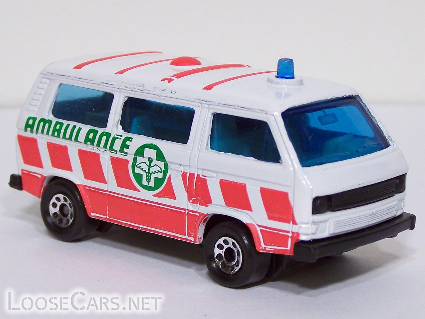 Matchbox #20 VW Ambulance Front Right