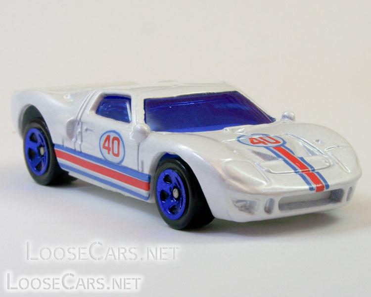 Hot Wheels Ford GT-40: 2008 #95 Web Trading Cars (Pearl White) Front Right