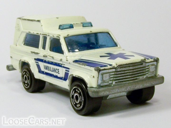Majorette Jeep Cherokee Ambulance: 269 White and Blue
