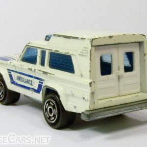 Majorette Jeep Cherokee Ambulance: 269 White and Blue Rear Left