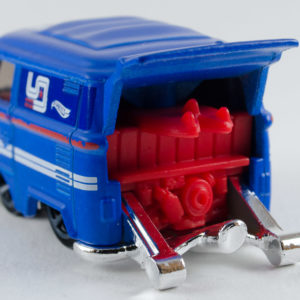Hot Wheels Kool Kombi: 2019 #136 (Blue) Rear Left