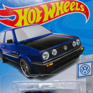 Hot Wheels VW Golf: 2018 #68 (Blue) Card
