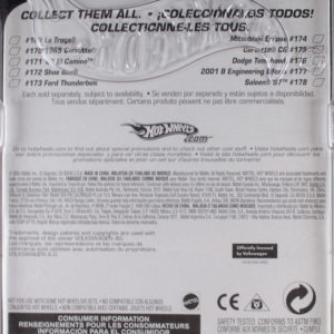 Hot Wheels Volkswagen Drag Truck: 2005 186 Kar Keepers Card Rear