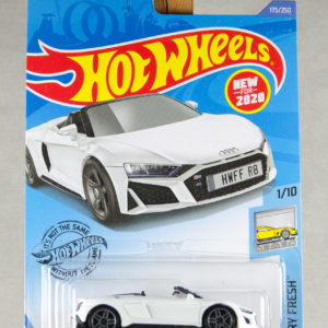 Hot Wheels 2019 Audi R8 Spyder 2020 175 Factory Fresh 1 White - Carded