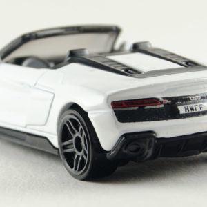 Hot Wheels 2019 Audi R8 Spyder 2020 175 Factory Fresh 1 White - Rear Left