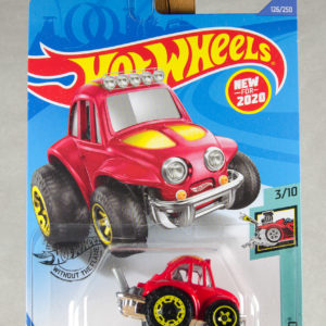 Hot Wheels '70 Volkswagen Baja Bug 2020 126 Tooned 3 Red - Carded