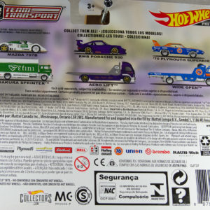 Hot Wheels RWB Porsche and 930 Aero Lift - Rear Card