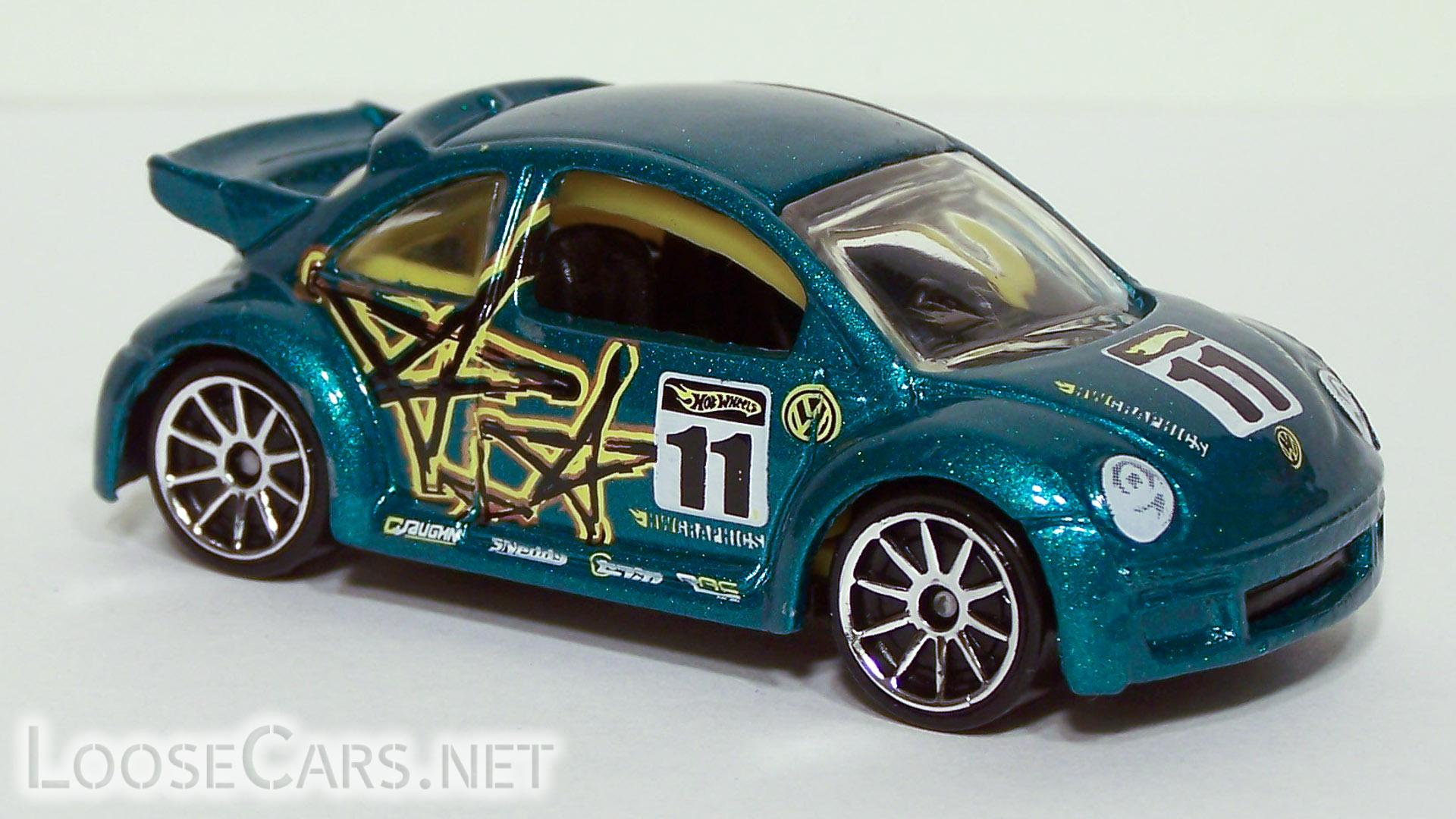 Hot Wheels Volkswagen New Beetle Cup: 2007 #39 Pop-Offs Chrome - Front Right