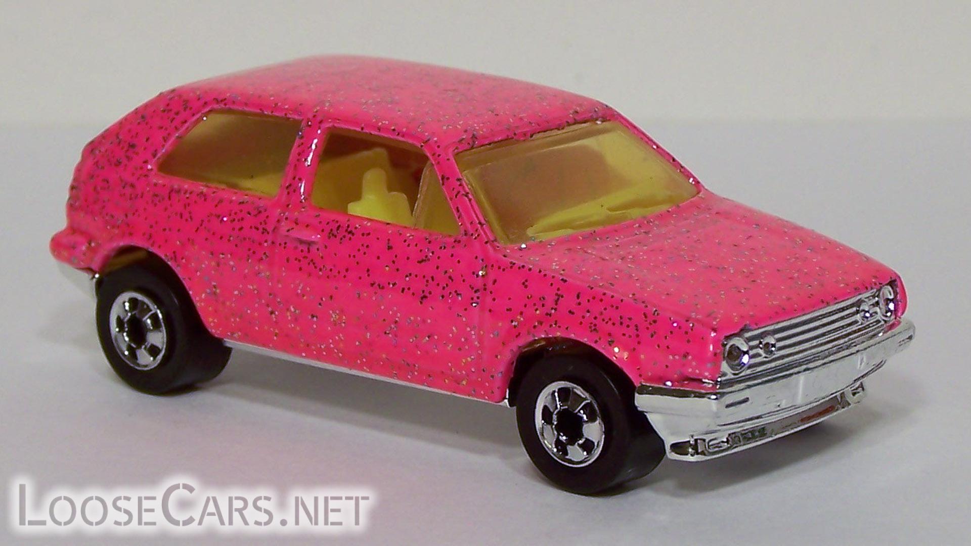 Hot Wheels VW Golf 1992 #183 Pink Chrome - Front Right