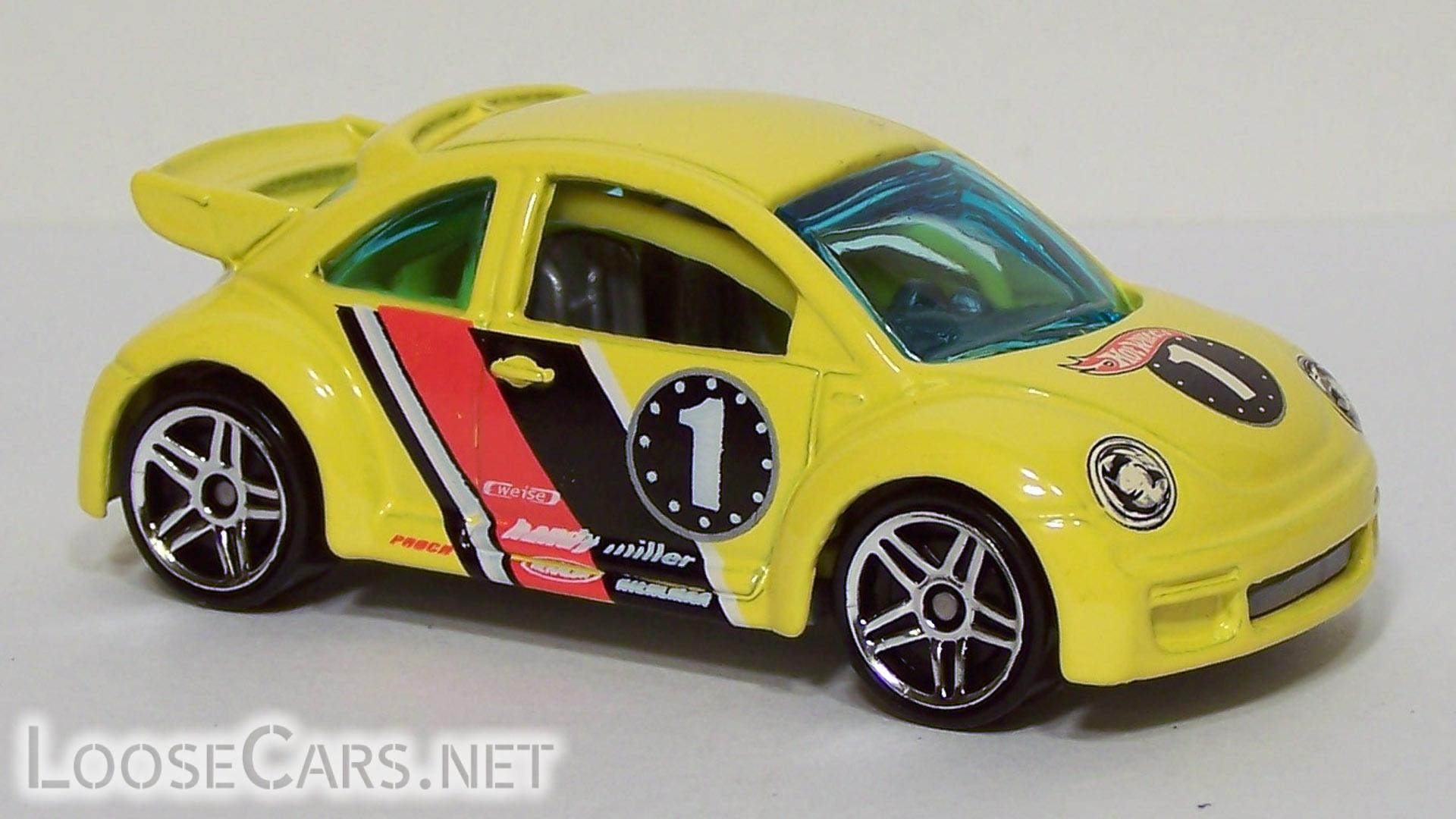 Hot Wheels Volkswagen New Beetle Cup: 2002 #45 First Editions Short Stripes - Front Right
