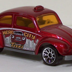 Matchbox Volkswagen Beetle Taxi 2004 Hero City Getting Around - Front Right