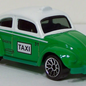 Matchbox Volkswagen Beetle Taxi 2003 Hero City Airport HC - Front Right