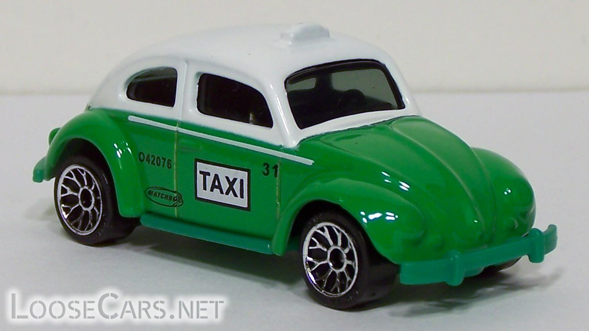 Matchbox Volkswagen Beetle Taxi 2003 Hero City Airport HC - Front Right