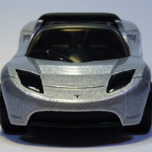 Hot Wheels 2008 Tesla Roadster 26 2008 New Models Silver - Front