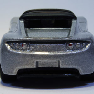 Hot Wheels 2008 Tesla Roadster 26 2008 New Models Silver - Rear