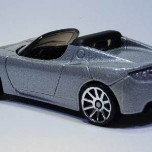 Hot Wheels 2008 Tesla Roadster 26 2008 New Models Silver - Rear Left