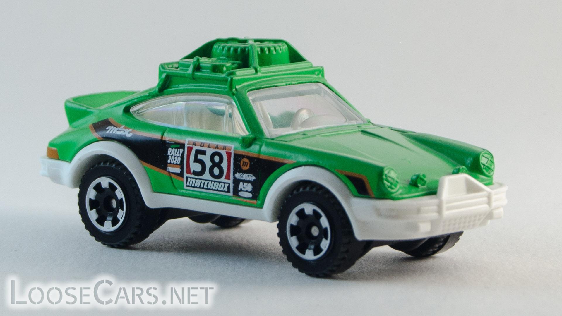 Matchbox '85 Porsche 911 Rally 2020 #66 MBX Jungle - Front Right
