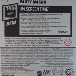 Hot Wheels TMNT Party Wagon 2020 147 - Card Rear