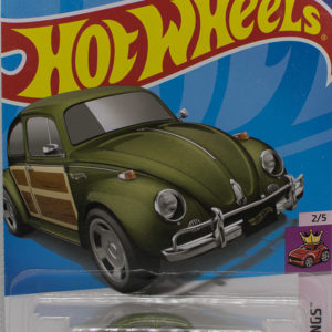 Hot Wheels VW Bug 2022 42 Compact Kings Green - Card Front