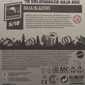 Hot Wheels '70 Volkswagen Baja Bug 2021 33 Baja Blazers Blue - Card Rear