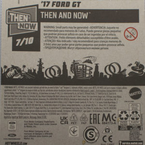 Hot Wheels '17 Ford GT 2021 164 Then and Now Black - Card Rear