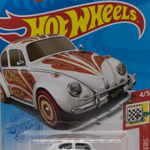Hot Wheels VW Bug 2021 96 Holiday Racers White - Card Front