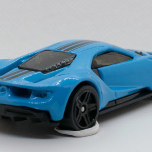 Hot Wheels '17 Ford GT 2022 157 HW Turbo Blue - Rear Right