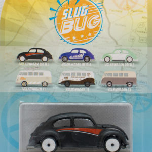 Jada Punch Buggy Volkswagen Beetle: 2021 Wave 3 Black with Red - Card Rear