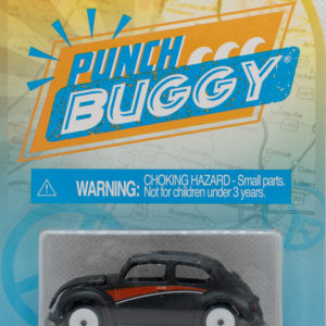 Jada Punch Buggy Volkswagen Beetle: 2021 Wave 3 Black with Red - Card Front