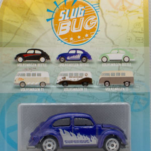 Jada Punch Buggy Volkswagen Beetle: 2021 Wave 3 Purple with Silver - Card Rear