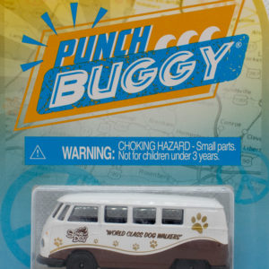 Jada Punch Buggy Volkswagen T1: 2021 Wave 3 White on Brown - Card Front