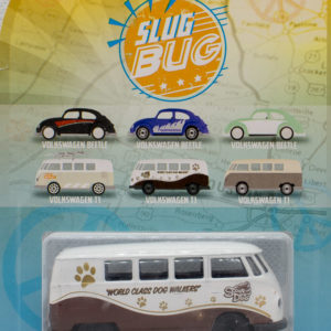 Jada Punch Buggy Volkswagen T1: 2021 Wave 3 White on Brown - Card Rear
