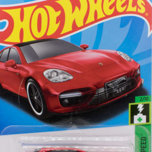 Hot Wheels Porsche Panamera Turbo S E-Hybrid Sport Turismo 2023 38 HW Green Speed Red - Card Front