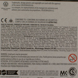 Matchbox '76 Volkswagen MK1 GTI Golf 2022 25 MBX Highway - Card Rear