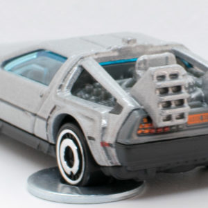 Hot Wheels Back to the Future Time Machine: 2022 #167 HW Screen Time - Rear Left