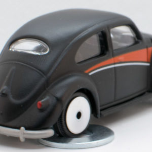 Jada Punch Buggy Volkswagen Beetle: 2021 Wave 3 Black with Red - Rear Right