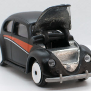 Jada Punch Buggy Volkswagen Beetle: 2021 Wave 3 Black with Red - Front Right Open