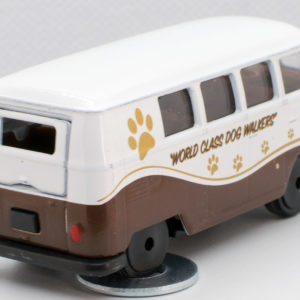 Jada Punch Buggy Volkswagen T1: 2021 Wave 3 White on Brown - Rear Right