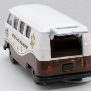 Jada Punch Buggy Volkswagen T1: 2021 Wave 3 White on Brown - Rear Left Open