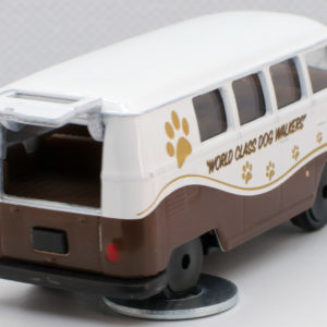 Jada Punch Buggy Volkswagen T1: 2021 Wave 3 White on Brown - Rear Right Open